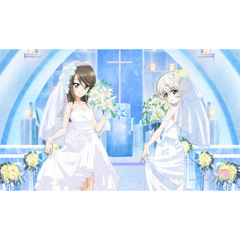 『ガールズ&パンツァー 最終章』描き下ろしブランケット(ミカ&ヨウコ/ウエディング)